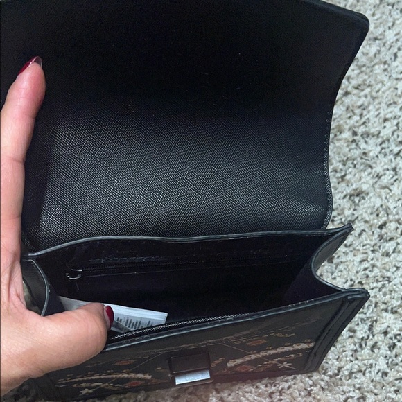 Aldo Black and Gold Mini Bag with Intricate Design - Picture 2 of 4